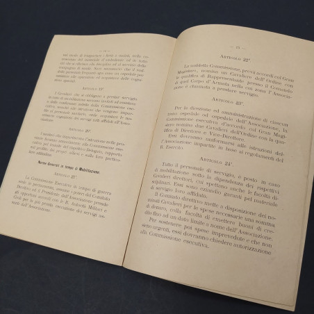 Statuto dell'Associaizone dei Cavalieri italiani, Ordine di Malta 1893. Buono