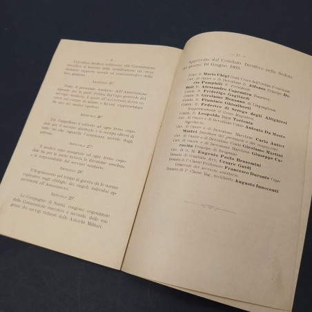 Statuto dell'Associaizone dei Cavalieri italiani, Ordine di Malta 1893. Buono