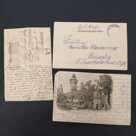 Lotto di 135 cartoline Italia ed estero, inizi '900. Buono