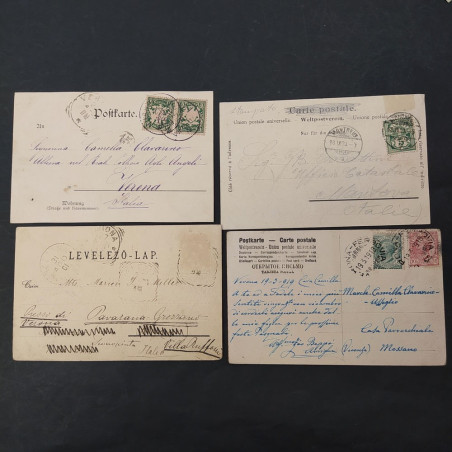 Lotto di 135 cartoline Italia ed estero, inizi '900. Buono