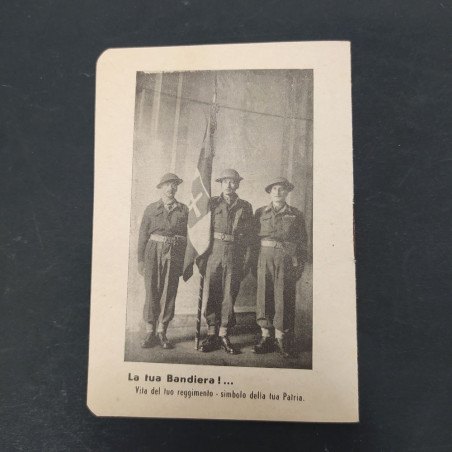 Libricino Comunione Pasquale Reggimento Fanteria 1946. Ingiallimenti
