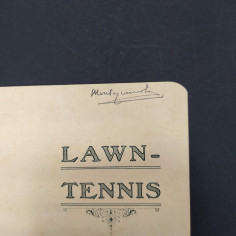 Opuscolo regole del lawn-tennis primo '900, Montezemolo. Ultima pagina tagliata 2