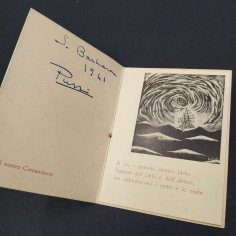 Opuscolo preghiera R.A.N. Corso 1939-1942, disegno a matita. Buono 2