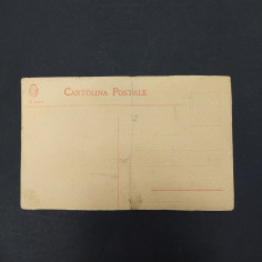 Cartolina postale acquerellata F. Borrani 1925. Strappata e riparata con cura 2