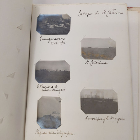 Album con 160 foto originali di aviazione con piloti e aerei WWI - Buono