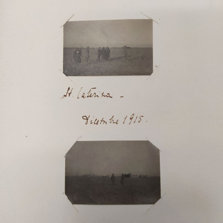 Album con 160 foto originali di aviazione con piloti e aerei WWI - Buono