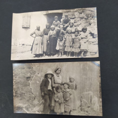 Lotto di 7 foto di donne, bambini e militare primi del '900. Buono 2