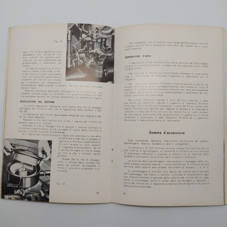 Manuale d'istruzione Ford Anglia 1960. Copertina ingiallita
