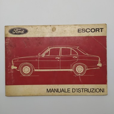 Manuale d'istruzioni Ford Escort 1971. Condizioni di conservazione mediocri