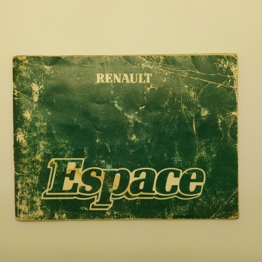 Libretto uso manutenzione Renault Espace 1984. Condizioni mediocri