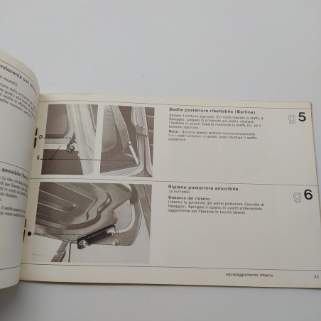 Libretto uso manutenzione Renault Berlina furgoncino 1969. Copertina mancante