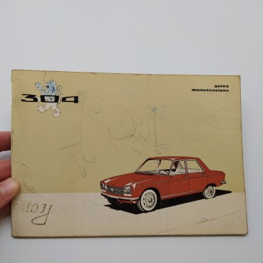 Guida alla manutenzione Peugeot 304, e° ed. 1972. Condizioni mediocri