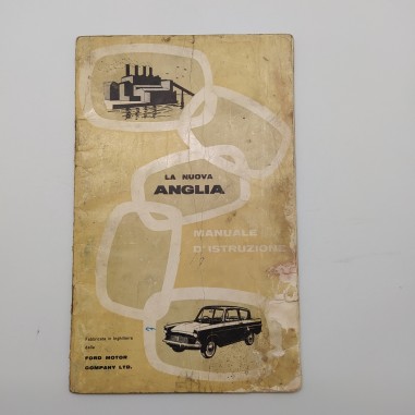 Manuale d'istruzione Ford Anglia 1962. Condizioni mediocri