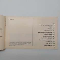 Manuale d'istruzioni Ford Capri 1970. Libretto sbiadito con graffi 2