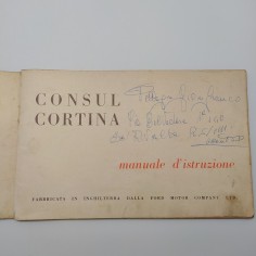 Manuale d'istruzione Ford Consul Cortina. Mediocre 2