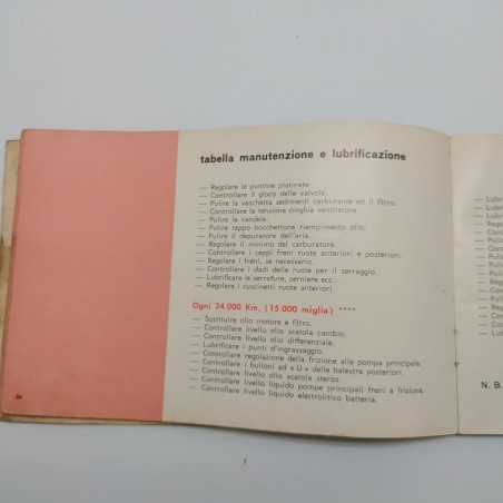 Manuale d'istruzione Ford Consul Cortina. Mediocre