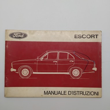 Manuale d'istruzioni Ford Escort 1971. Condizioni mediocri