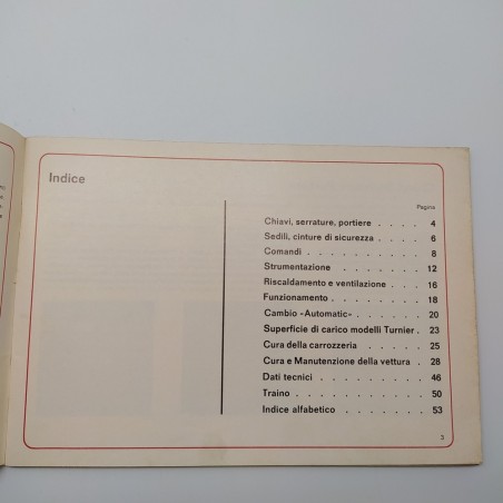 Manuale d'istruzioni Ford Escort 1971. Condizioni mediocri