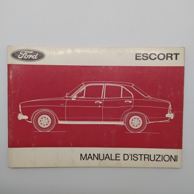 Ford Escort. Manuale d'istruzioni ed. 1971. Copertina segnata e macchie