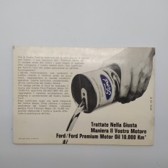 Ford Escort. Manuale d'istruzioni ed. 1971. Copertina segnata e macchie 2