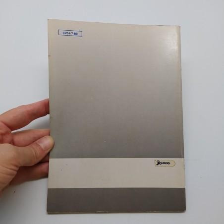 Citroen AX. Libretto uso manutenzione 1989. Ingrigimento e note a penna interne