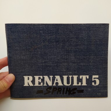 Libretto uso manutenzione Renault 5. Pennarello sulla copertina "Spring"