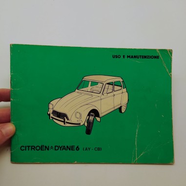 Libretto uso manutenzione Citroen Dyane 6 (AY-CB) 1979. Libretto mediocre