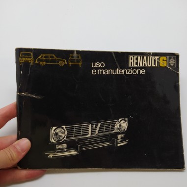 Libretto uso manutenzione e verifiche periodiche Renault 6. Condizioni mediocri