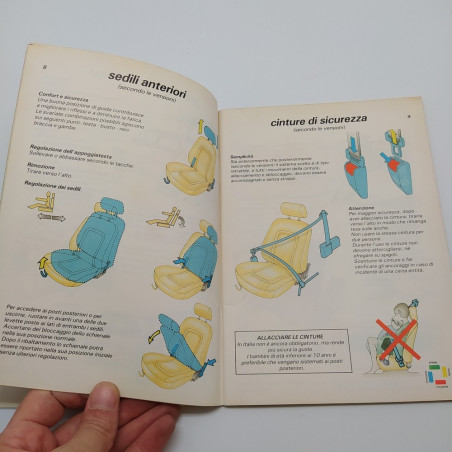 Libretto uso manutenzione Citroen AX 1988. Condizioni mediocri