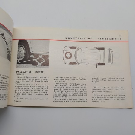 Libretto uso manutenzione Renault R.1130. Condizioni mediocri
