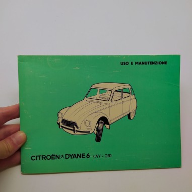 Citroen Libretto uso manutenzione 1983 per Dyane6 (AY-CB). Ingiallimenti