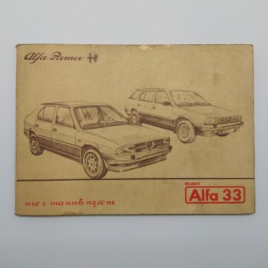 Libretto uso manutenzione Alfa Romeo mod. Alfa 33, 1985. Condizioni mediocri