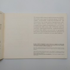 Libretto uso manutenzione Alfa Romeo Arna 1983. Ingiallimento 2