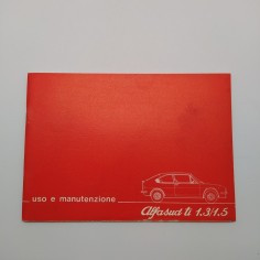 Libretto uso manutenzione Alfasud ti 1.3/1.5, 1978. Macchie in copertina