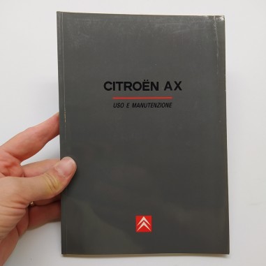 Libretto uso manutenzione Citroen AX 2007. Copertina con pieghe sul bordo