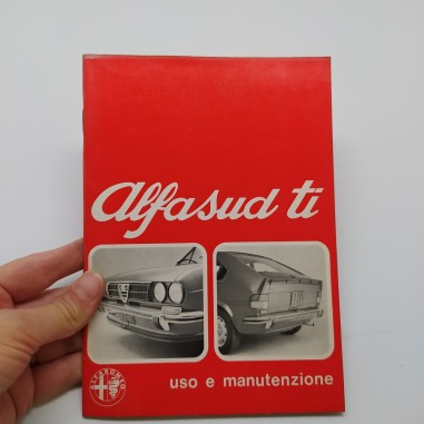 Libretto uso manutenzione Alfasud ti 1973. Aloni e polvere