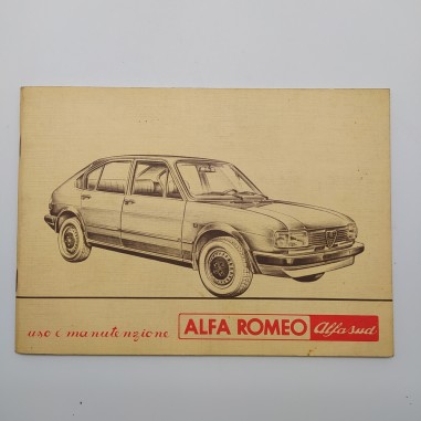 Libretto uso manutenzione Alfa Romeo Alfasud 1980. Ingiallimenti e pieghe