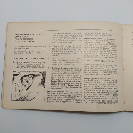 Libretto uso manutenzione Opel Kadett - Olympia 1969. Mediocre