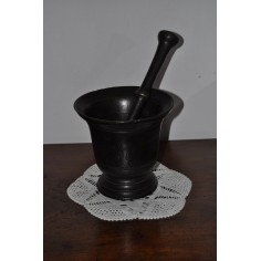 PICCOLO MORTAIO IN BRONZO DA SPEZIALE CON PESTELLO INIZIO '800
