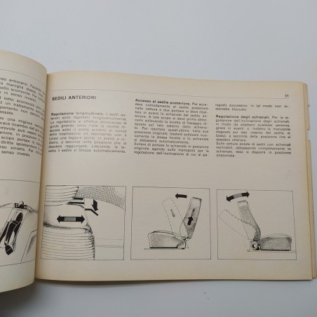 Libretto uso manutenzione Opel Rekord diesel 1973. Condizioni mediocri