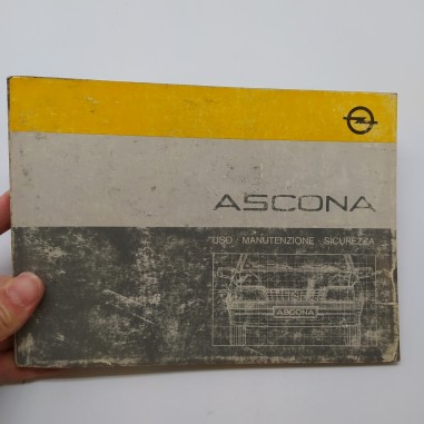 Libretto uso manutenzione Opel Ascona 1985. Condizioni mediocri