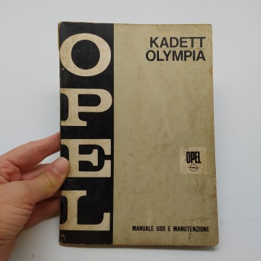 Libretto uso manutenzione Kadett, Olympia 1968. Mediocre