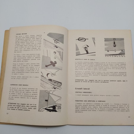 Libretto uso manutenzione Kadett, Olympia 1968. Mediocre