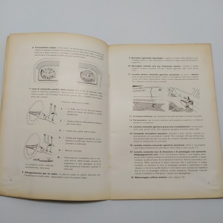 Libretto uso manutenzione Opel Rekord 1963. Mediocre