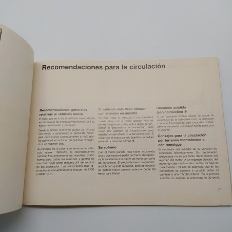 Libretto uso manutenzione Opel Ascona 1986, lingua spagnola. Condizioni mediocri