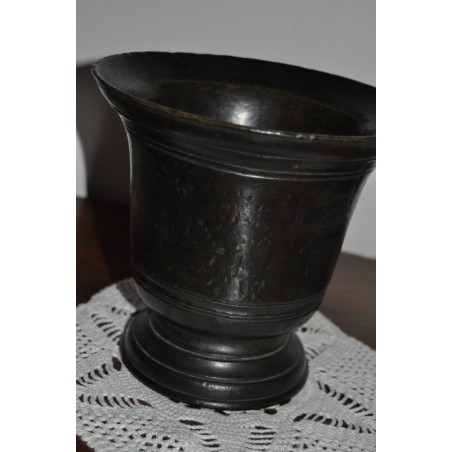 PICCOLO MORTAIO IN BRONZO DA SPEZIALE CON PESTELLO INIZIO '800