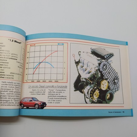 Dossier di Gente Motori, Rusconi editore allegato Opel Corsa 1988. Ingiallimenti