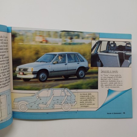 Dossier di Gente Motori 1988, Rusconi editore allegato Opel Corsa. Macchie