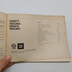 Opel Istruzioni per l'esercizio e la sicurezza 1979. Mediocre 2