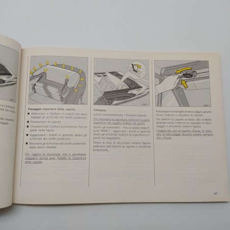 Opel libretto uso manutenzione per Astra 1995. Fortemente impolverato